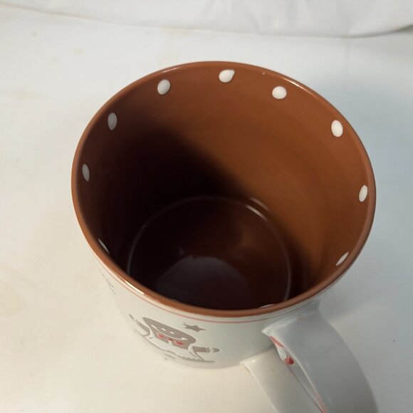 Gingerbread Man Christmas Ceramic Coffee Mug 20 oz Embossed Trees Eli + Ana - Picture 6 of 7